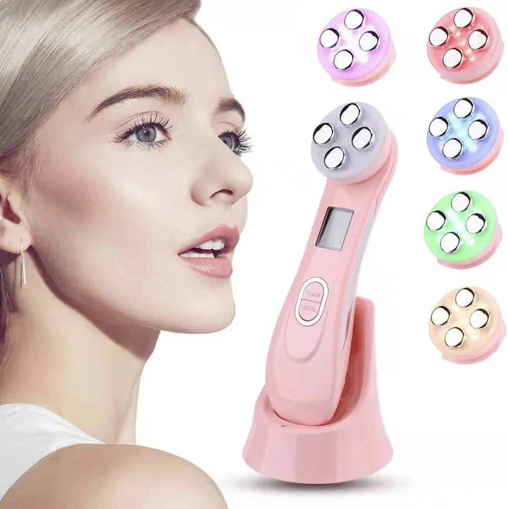 Аппарат для лица BEAUTY 5 в 1: микротоки EMS, мезопорация, RF, LED
